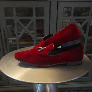 Giorgio Brutini Red Velvet Loafers